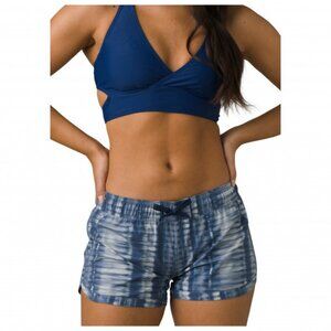 Prana Mariya Active Swim Shorts Organic Recycled  Summer Beach Blue Grey UPF 50